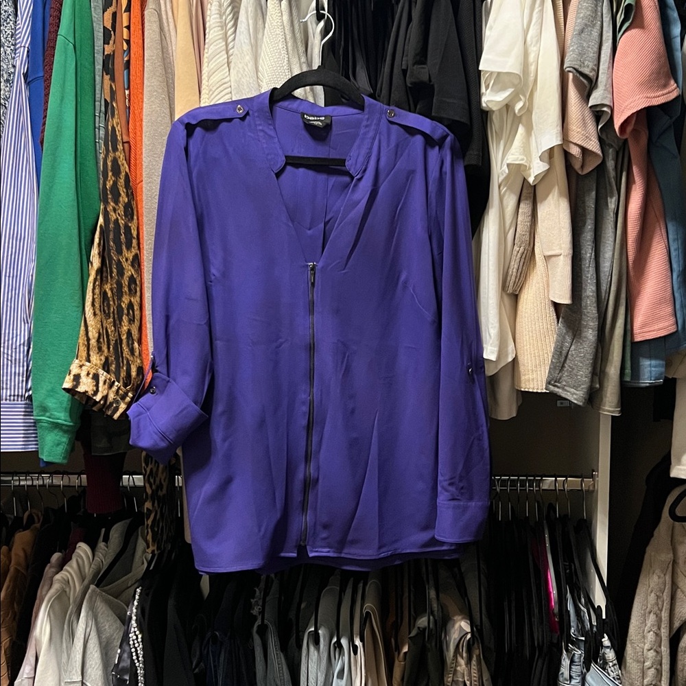 bebe Purple Women's Tunic Top